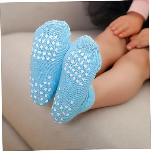 Kids Non-Slip Yoga Socks Breathable Cotton Ankle Socks for Toddlers Anti-Friction Grip for 1-4 Year Comfortable and Sweat-Absorbent2