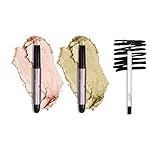 Julep Eyeshadow 101 Crme-to-Powder Eyeshadow Stick Duo + When Pencil Met Gel Sharpenable Multi-Use Longwear Eyeliner Pencil, 3pc Set - Meadow Shimmer, Blackest Black and Pearl Shimmer