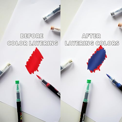 Image of Acrylic Paint Marker Set, 48 Colors Water-Based, Quick-Dry Pens for Canvas, Wood, Glass & More, Medium, Multicolor