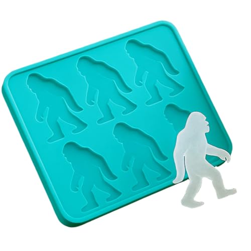 Molde de Silicona para Cubos de Hielo 6 grandes en forma de pie