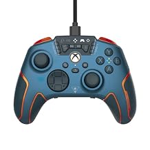 وحدة تحكم ألعاب Turtle Beach Recon Cloud Wired مع تقنية Bluetooth لأجهزة Xbox Series X|S وXbox One وWindows وAndroid Mobile Devices وأزرار قابلة لإعادة التعيين وتحسينات صوتية وSuperhuman Hearing Blue Magma
