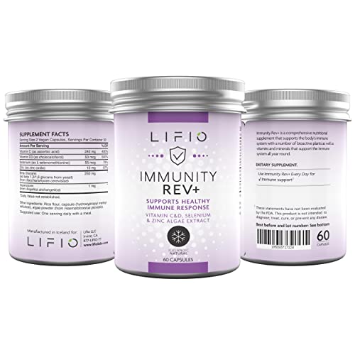 Lifio Astaxanthin - 180 Softgels, Immunity Rev+ - 60 Capsules, Vision+ - 60 Capsules #TOP4