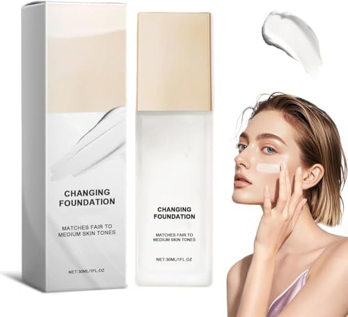 Mira Glow Fondotinta Pelli Mature,Miraglow Fondotinta Adattivo Over 50,Fondotintas Mira Glow Over 50,Coprenza Naturale,Texture Idratante,Effetto Uniforme e Luminoso a Lunga Tenuta (1)