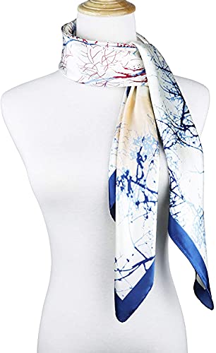 EMPO Women's 35" Satin Square Silk Like Hair Scarves and Wraps Headscarf for Sleeping/Bag Fashion Decor3