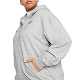 68760704_ESS スモール NO.1 ロゴ コンフォート FZ フーディー TR_ライト グレー ヘザー_L