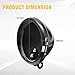 NORTHYUN 5.75 Inch LED Headlight Housing Black 5 3/4 Inch Motorcycle Headlight Bucket Trim Ring Compatible with Harley Davidson