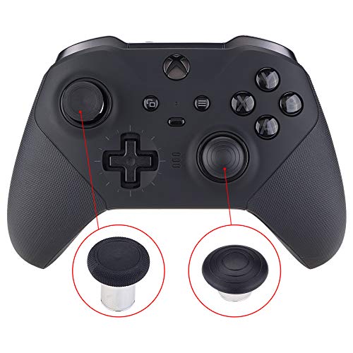 Image of eXtremeRate 6 in 1 Metal Replacement Thumbsticks Grip, Swap Magnetic Joysticks for Xbox One Elite Series 2 & Xbox Elite 2 Core Controller (Model 1797) - Black