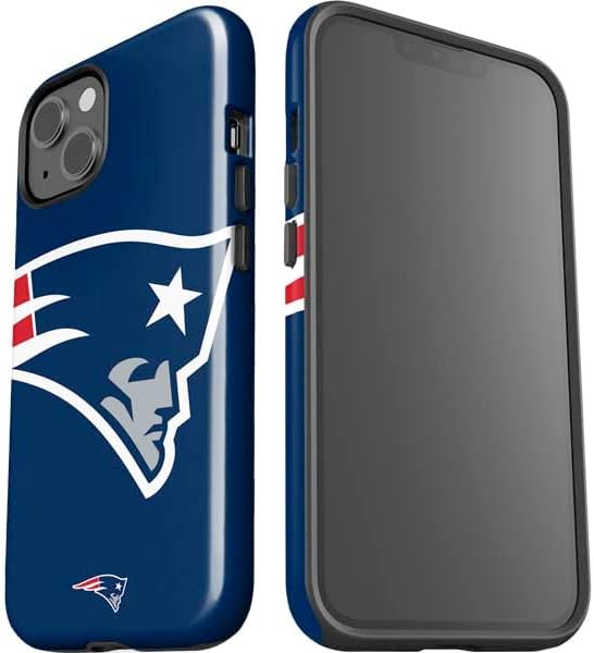 Skinit Impact Phone Case Compatible with iPhone 15 - Officially Licensed NFL New England Patriots Large Logo Design