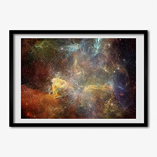 Tableau cadre en bois 70x50 cm Tulup Kosmos pour salon