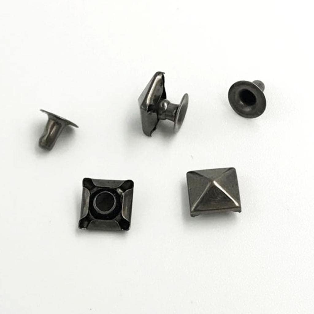 100 Sets Pyramid Square Stud Spikes Rivets DIY Bag Shoes Leather Craft 6mm|Crafts | Leathercrafts | Leathercraft Accessories | Studs, Rivets & Tacks|