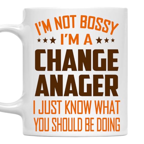 MONIZILUCKY I'm Not Bossy, I'm a Change Anager Mug 11Oz