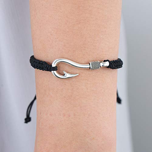 Wolentty His Hers Couples Bracelet Fish Hook Relationship Bracelets Gift For Men Women #TOP6