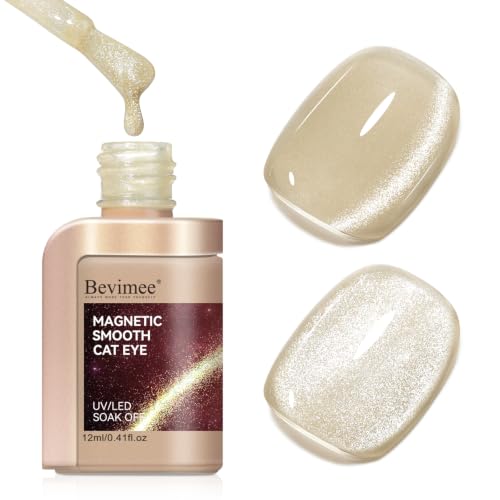 Champagne Gold Cat Eye Gel Nail Polish Jelly Magnetic Gel Polish