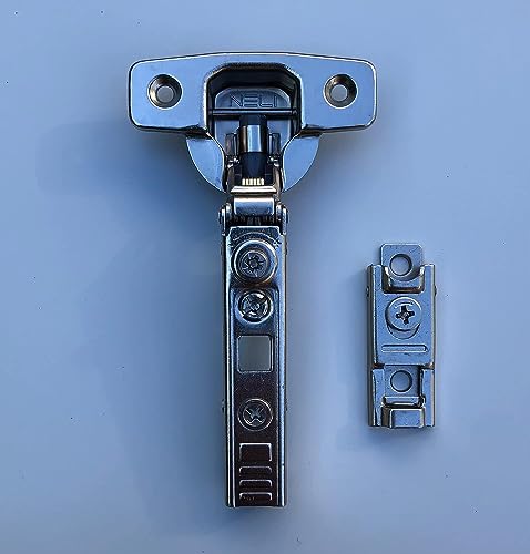 NELI Set of 2 hinges with soft close (new) suitable for Metod (like UTRUSTA hinges) with 2 hinges and 8 mounting screws - Image 2