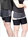 Muslo Protector !!! 2 Pares !!! S=52-60cm. Conjunto de Vendaje Negro, Desnudo...