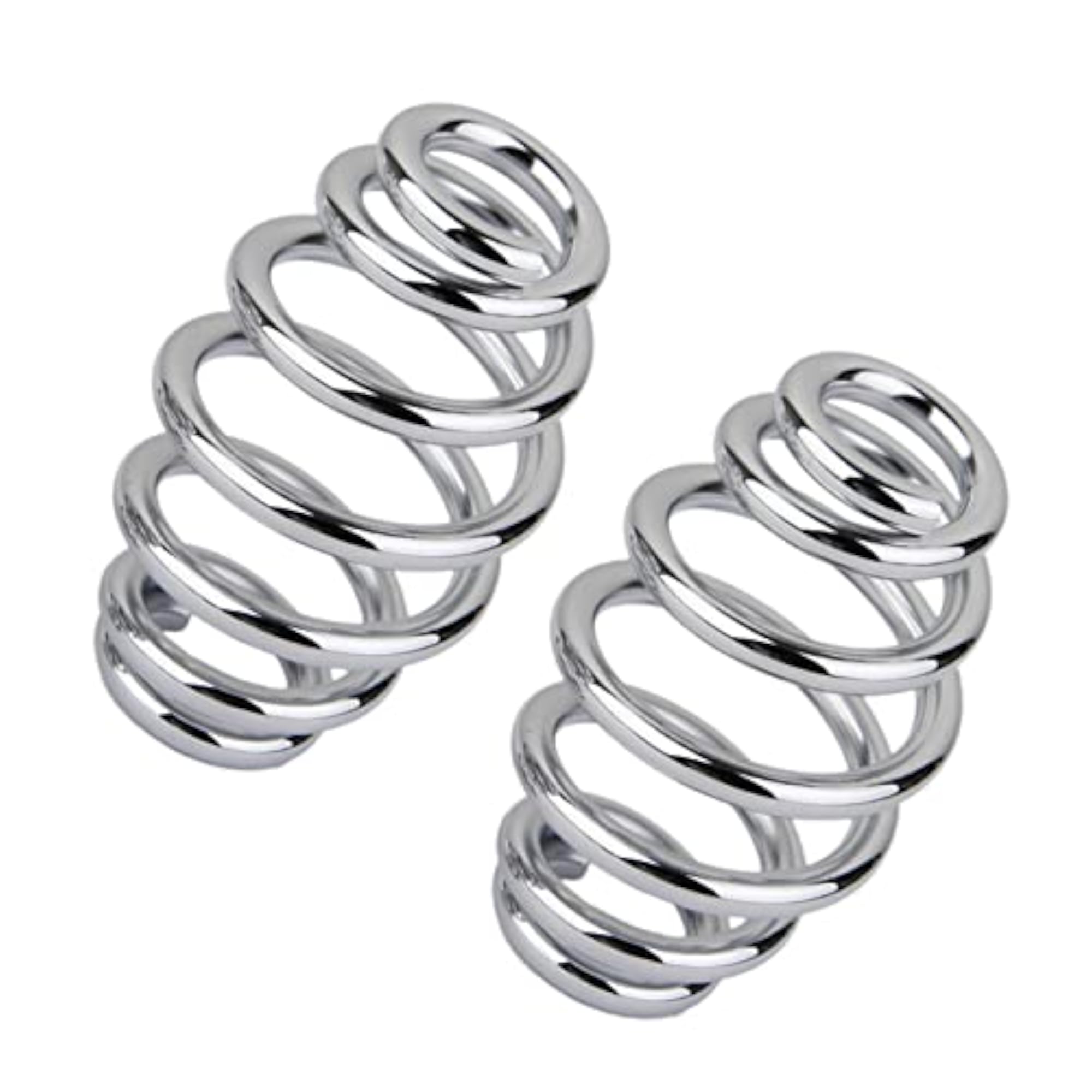3 Chroe Coiled Solo Seat Springs for Harley Chopper Bobber Motorcycle