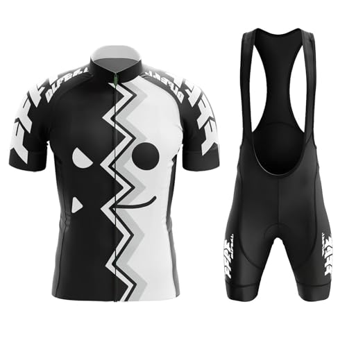 Vêtements cyclisme pro homme FFFF & OLFEH avec cuissard gel 9D pour VTT