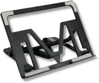Suporte para Notebook em Plástico Reforçado – Dobrável, Leve, Ergonômico e Portátil para Home Office e Viagens