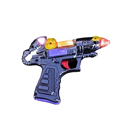 Toy Blaster Gun, Flashing Lights and Really Cool Sound Effects! Perfect for A Little Space Cowboy. Batteries Included