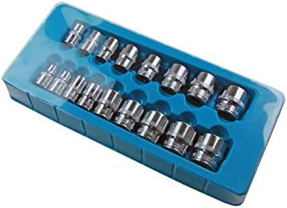US PRO 17pc 3/8 dr Shallow Sockets Set, Socket 6 Point 8-24mm 1376
