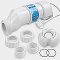 XtremepowerUS Universal Salt Cell Plate Up to 15,000 Gallons Chlorination Salt Cell GLX In-Ground Swimming Pool Cell Plate Build-in Temperature Sensor