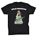 Spruce Springsteen Funny Bruce Christmas Tree with Guitar T-Shirt (Black, XXXL)