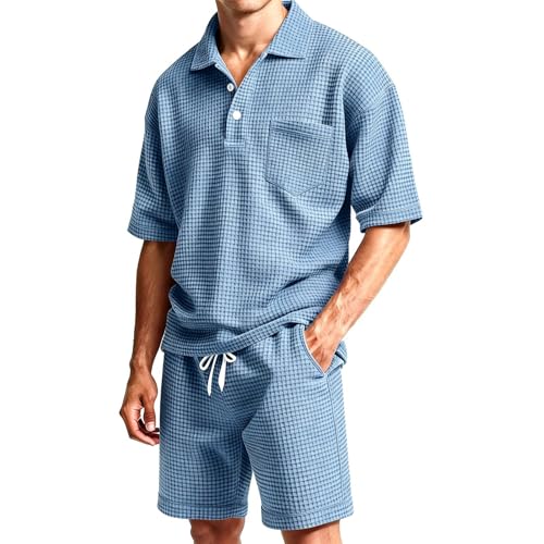Ensemble Homme Chemise décontractée et short léger pour vos vacances et sorties d'été