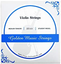 JinQu Violin Strings 1/2 Medium Tension for Beginners 1/2 Scale (1/2)