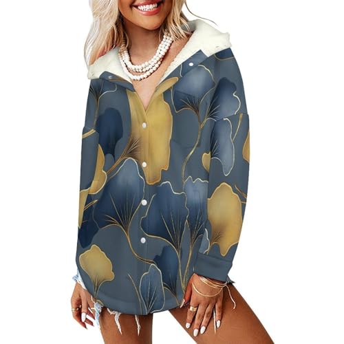 Sweat à capuche feuilles de ginkgo pour vos balades d'hiver
