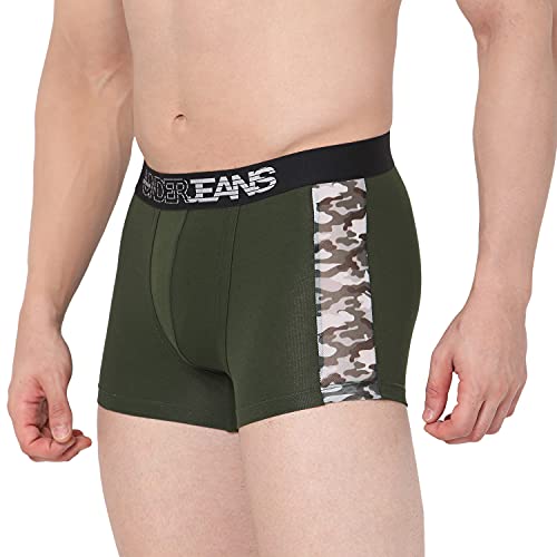 Image of Underjeans Men's Cotton Blend Regular Fit Trunk