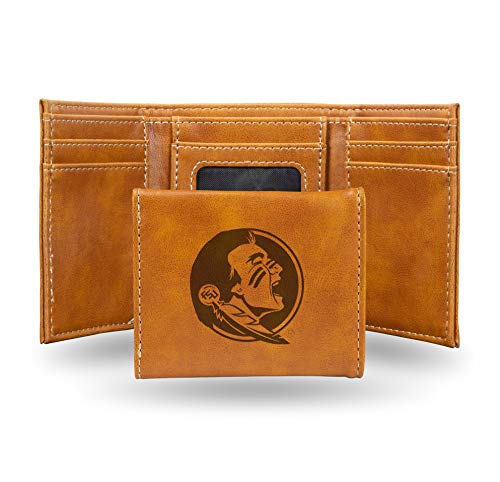 Image of Rico Industries NCAA Laser Engraved Trifold Laser Engraved Tri-Fold Wallet - Men's Accessory