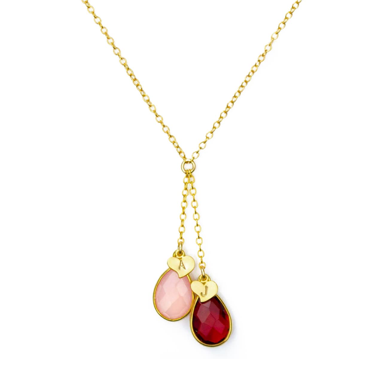 Amazon.com: Custom Birthstone necklace 