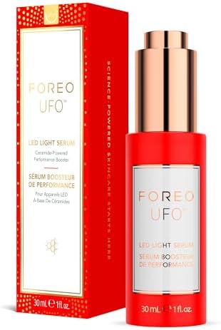 FOREO UFO Ceramic Face Serum for LED Devices | Facial Serum, Hyaluronic Acid, Serum with Ceramides, Squalane, Centella asiatica, LED Serum, All Skin Types, Vegan