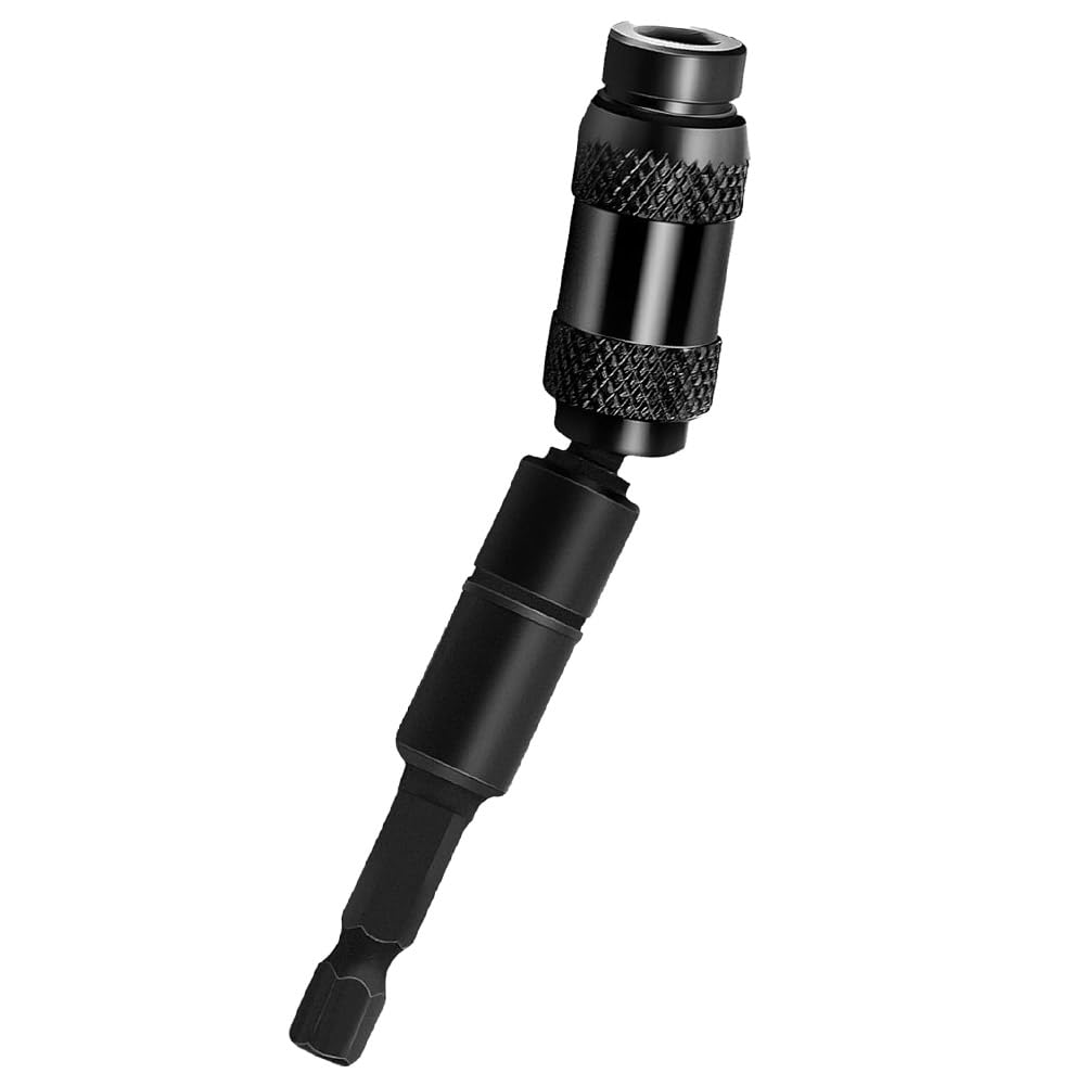 Tomicoco 延長ビット 六角軸 首振り 角度0-20° 差込角 6.35mm エクステンションバー 電動ドライバー 磁気スクリュードリル 六角軸 アダプター インパクトドライバー 電動ドリル用 耐久性 強度 磁石 マグネット
