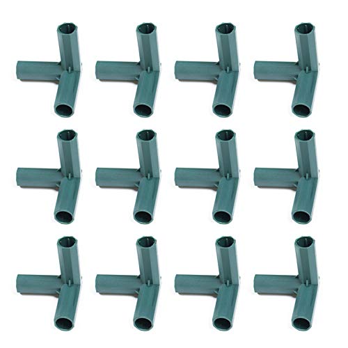 SH 12 x 3-Wege-Verbindungsstücke für Gewächshaus, 16 mm, PVC, robust, für Gartenrahmen