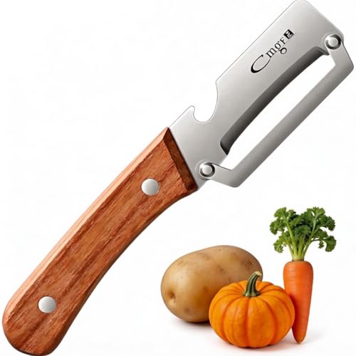 Vegetable Peeler,Nemesis of Bumpy Rough Root,Potato Peeler,Kitchen Sharp Stainless Steel Blade Veggie Gadgets for Fruit Apple Carrot Pumpkin Pineapple SugarCane Squash Papaya,(Right-Hand Only)