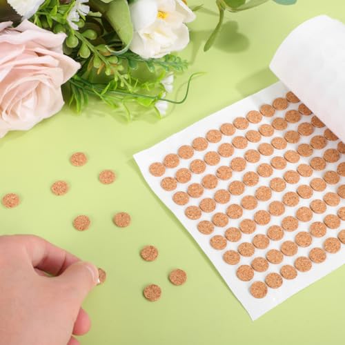 Gadpiparty Korkpads Selbstklebend 1.00X1.00X0.06In Korkunterlage Schutzpads FüR MöBel TüRschutz GeräUschdäMmung