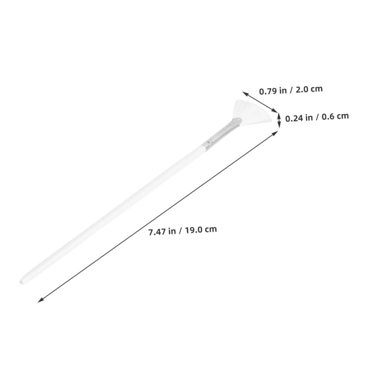OUNONA 4Pcs Facial Mask Applicator Brushes Soft Bristle Fan Brushes for Even Application of Creams Skincare and Masks Cosmetic Tools for Women Easy to Clean and Share