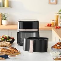 Russell Hobbs Heißluftfritteuse L 4,3L Rapid AirFryer [sehr kleines Gehäuse, sehr leise, 9 Programme] SatisFry (spülmaschinenfest, Fritteuse ohne Öl, TouchScreen, Grillen, Backen, Braten etc) 27610-56 – Ansicht 2