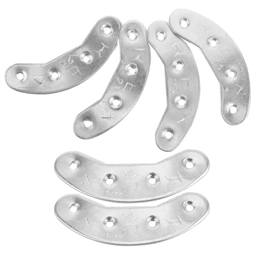 ROMISBABA Protectores de Talón Metálicos de 48 MM para Zapatos de Hombre 3 Pares de Placas de Suela Antidesgaste Adhesivo Ironglue Reparación y Mantenimiento para Uso Diario y Exteriores