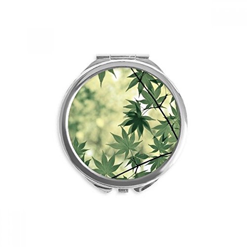 Miroir de poche à la main et fait main motif plante sauvage pour un cadeau d'anniversaire original