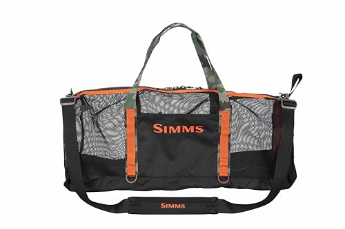 Simms Challenger Mesh Duffel - 60L Black 60L
