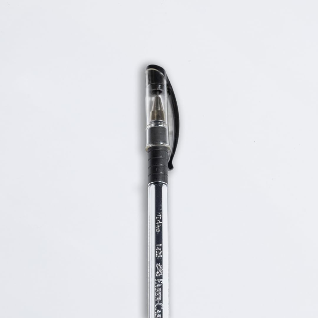 Faber-Castell İğne Uç Tükenmez Kalem Seti, 10’lu, Siyah, 0.7 mm, Rahat Yazım, Ergonomik Tutuş