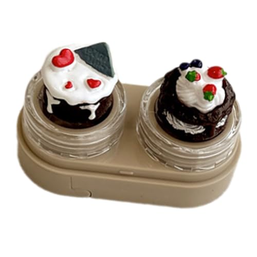 Quick Access Lenses Holder with Drawer Designs Tweezers and Wearing Stick Lens Case for Everyday Use and Travel