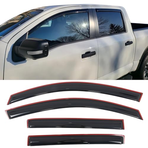 IKON MOTORSPORTS in Channel Window Visors Compatible with 2016-2024 Nissan