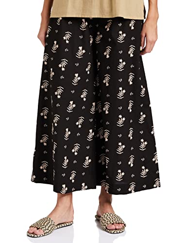 Image of Amazon Brand - Myx Women's High Rise Cotton Relaxed Fit Palazzo (Available in Plus Sizes)