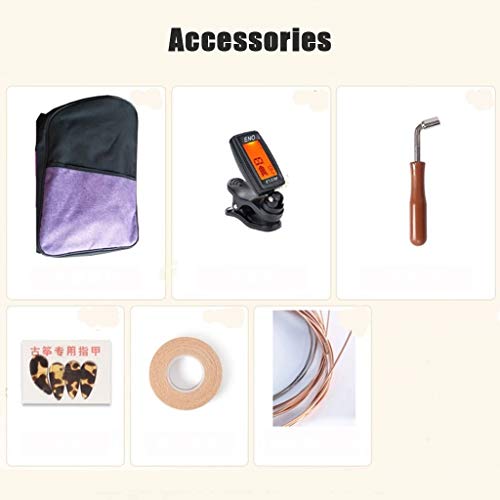 Mini Guzheng 21 cordes débutant avec support réglable et accessoires complets - 5