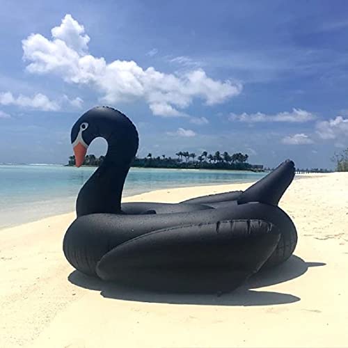 Vercico Giant Pool Float Black Swan Inflatable Pool Party Toy Swimming Lounge Float Raft With Multiple Independent Inflating Chambers #TOP7