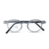 DEBSPECS Classical Music High Power Optical Reading Glasses With Stylish Frames for Low Vision (+5.00 to +10.00) (Clear, 6, Diopters) Custom Made To Order
