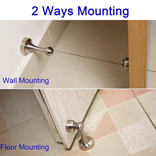image for youguobeier 3 Pack Door Stopper, Magnetic Door Stops, Wall Floor Mount
